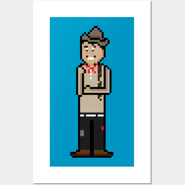 8Bit Cantinflas Wall Art by L. Marco Miranda